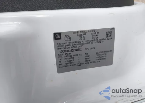 2012 Chevrolet Silverado 1500 Ltz z USA, uszkodzony, nr VIN 1GCRKTE26CZ344302